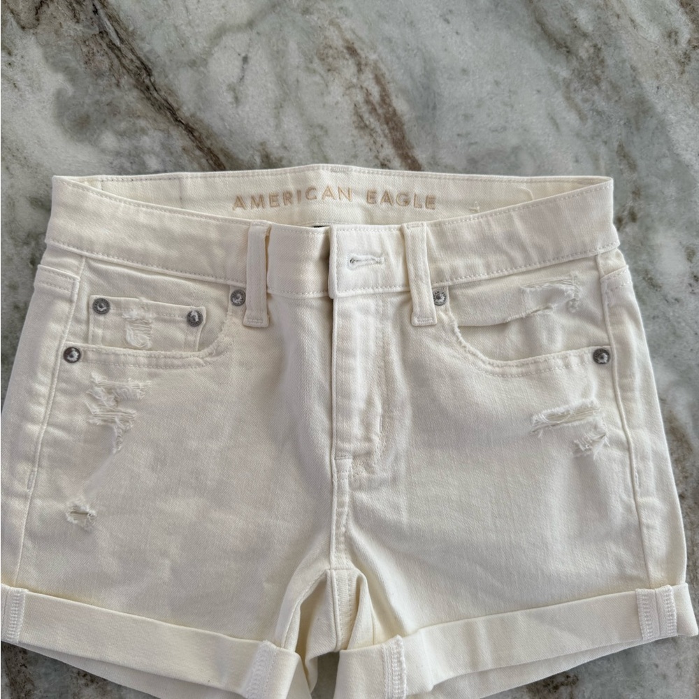 American Eagle Outfitters Off-White Women's Jean Shorts
